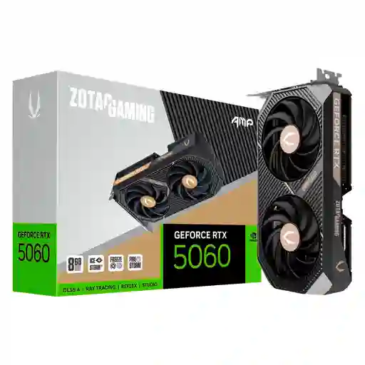 Tarjeta De Vídeo Zotac Geforce Rtx 5060 Amp Gddr7 8gb