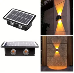 Lampara Solar Exterior 4 Luces Recargable