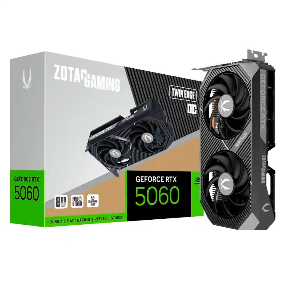 Tarjeta De Vídeo Zotac Geforce Rtx 5060 Twin Edge Oc Gddr7 8gb