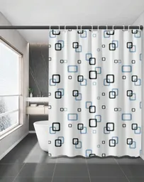 Cortina Baño 180 X 180 Cm Estampada Peva
