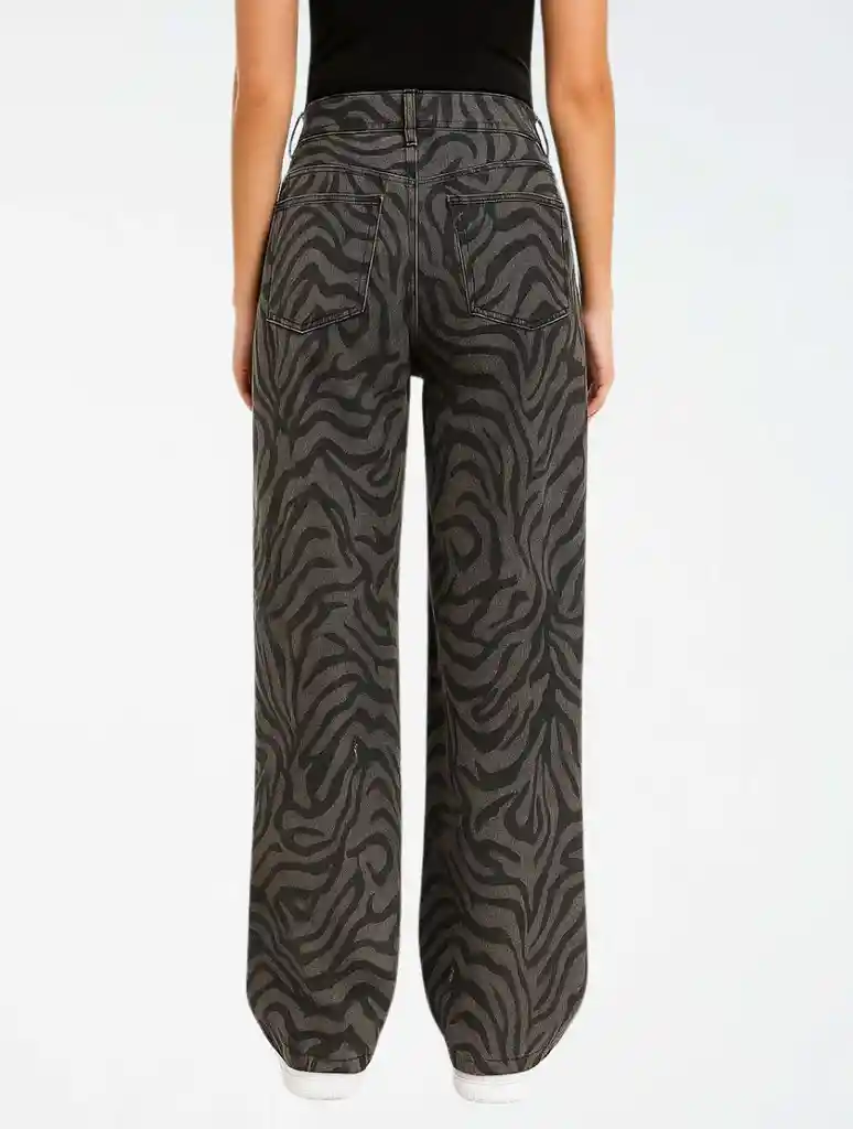 Pantalón Denim Stretch Para Mujer - ⁠the Forest Gris L