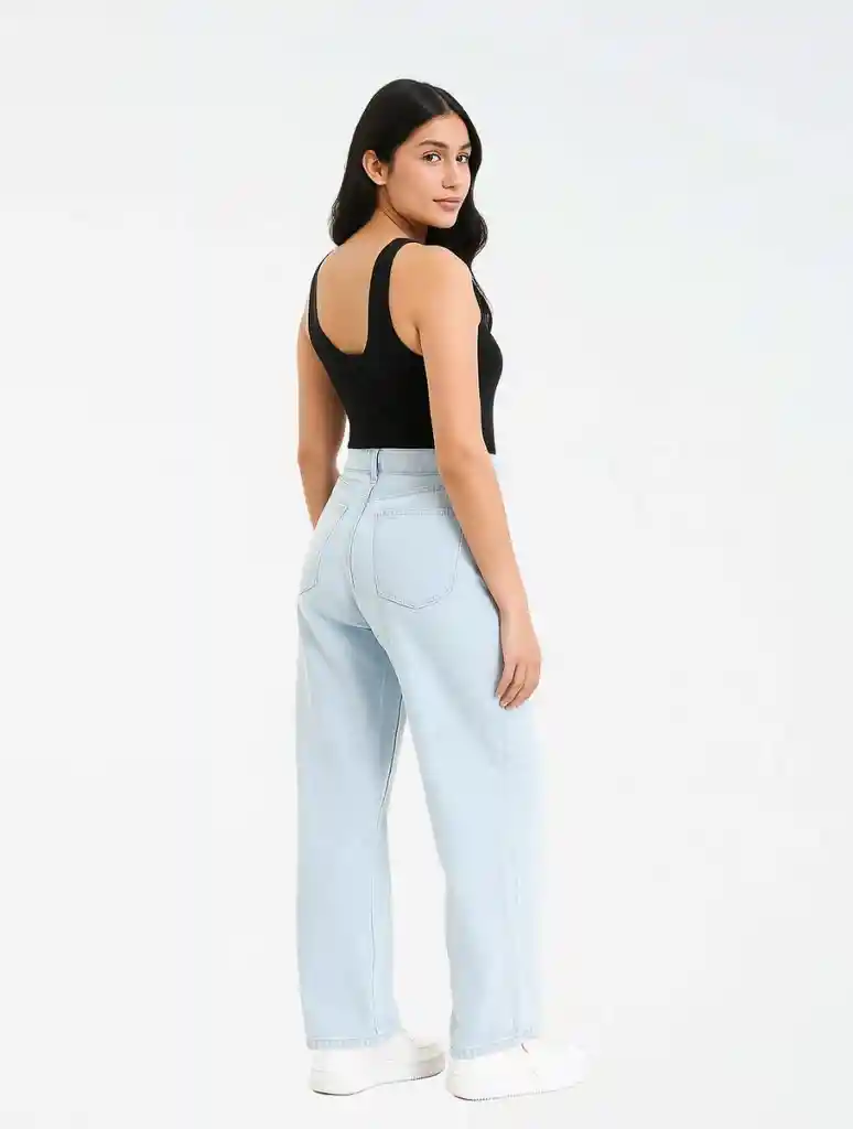 Pantalón Jean En Denim Para Mujer - ⁠the Base M