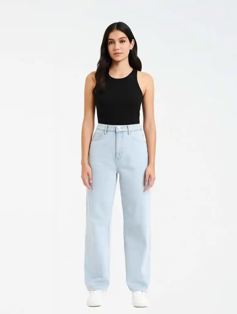 Pantalón Jean En Denim Para Mujer - ⁠the Base M