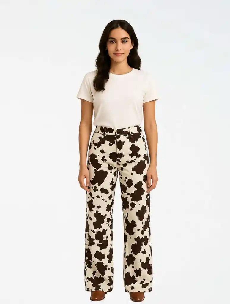 Pantalón En Denim Para Mujer - ⁠the Moocha Cafe M