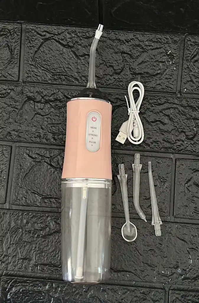 Irrigador Bucal Portatil Rosado