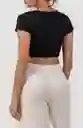 Crop Top Georgina Negro