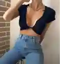 Crop Top Georgina Negro