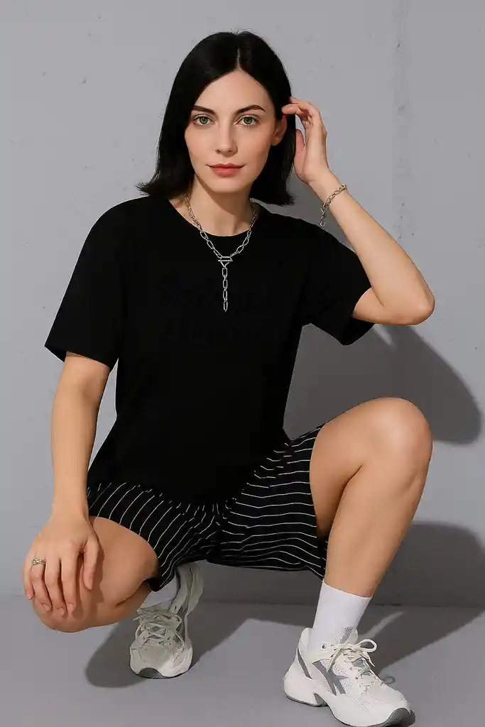 Camisa Oversize Midnight Bold Aurora"