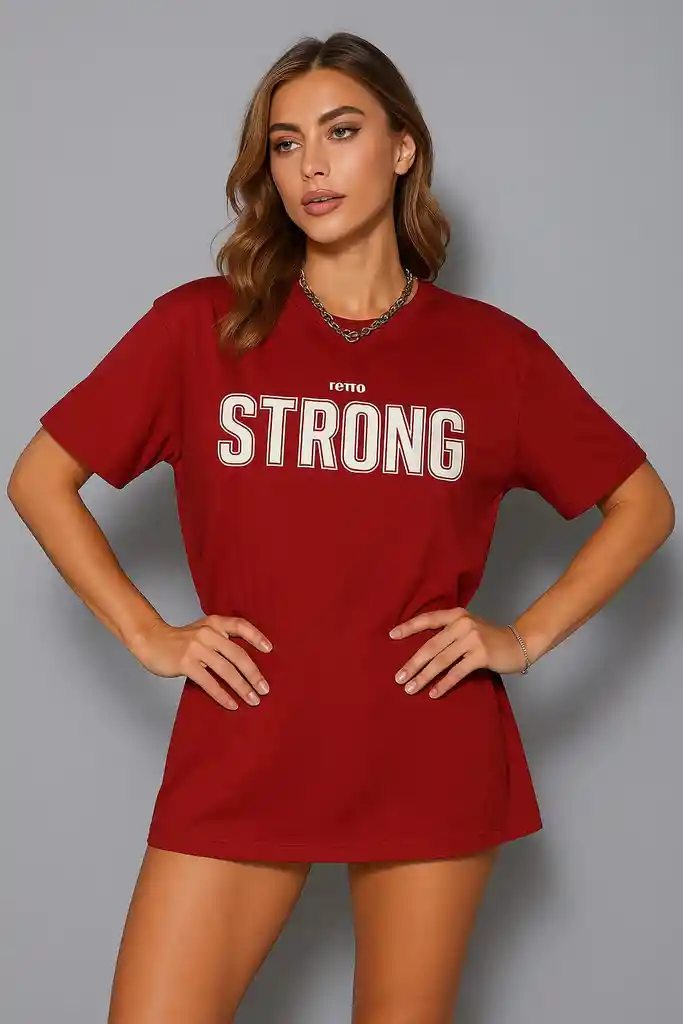 Camisa Oversize Strong Girl Energy