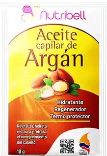Aceite Capilar Argán, En Sachet - Hidrata Regenera Controla El Frizz - 10 Gm.