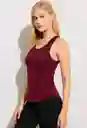 Blusa Deportiva – Cruzada Color Vino Tinto