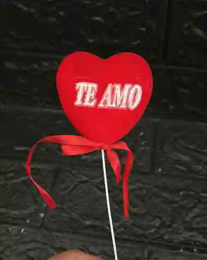 Topper En Forma De Corazon Te Amo