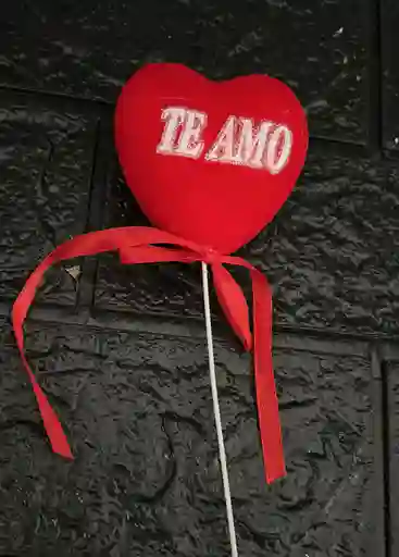 Topper En Forma De Corazon Te Amo