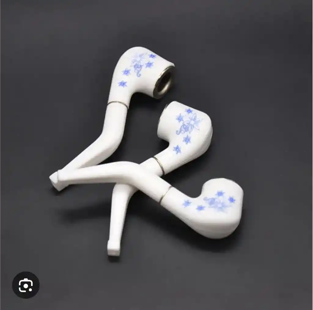 Pipa Tipo Audifono Blanca