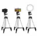 Tripode Para Celular/cámara Y Aro De Luz Giro 360