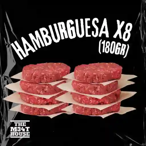 Hamburguesa De Res X 8 180gr