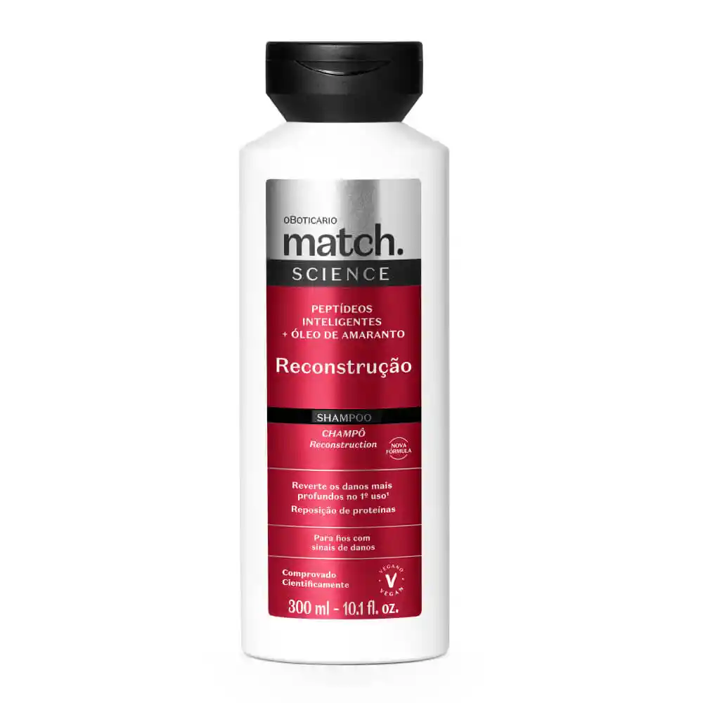 O Boticário Match Science Reconstrução Shampoo 300ml