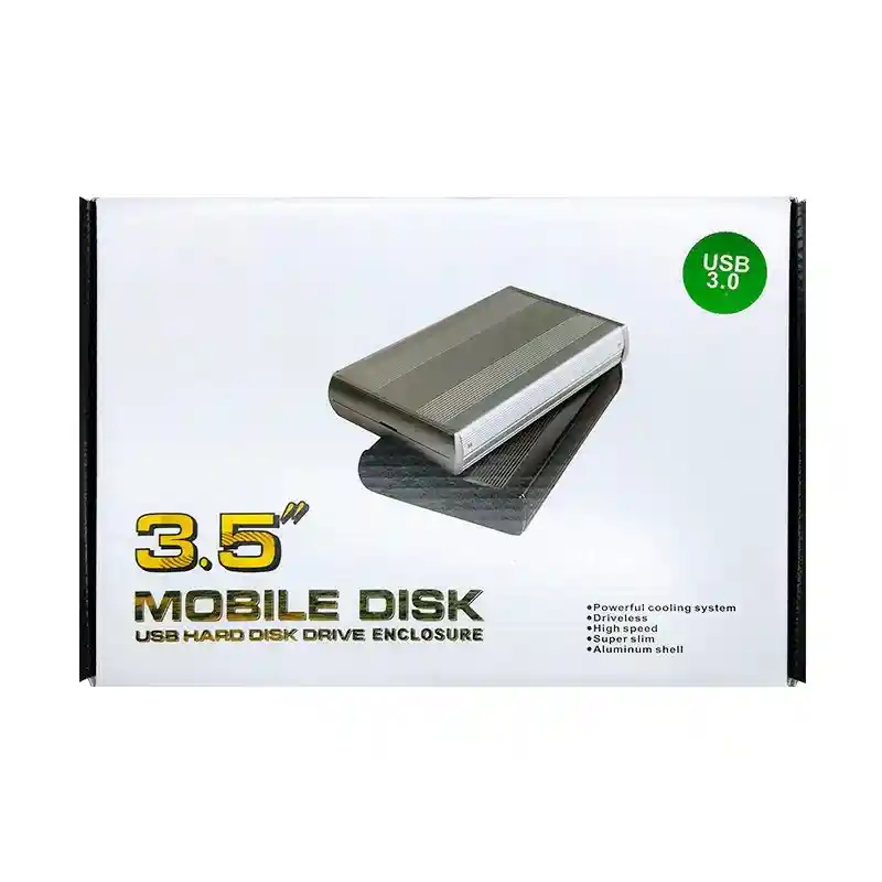 Caja Externa Para Disco Sata 3.5" Usb 3.0 Negra Marca Xue