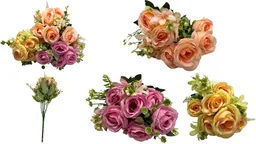 Rosas Ramo Matas Flores Artificiales Decoración Eventos
