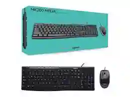 Combo De Teclado Y Mouse Mk200 Media