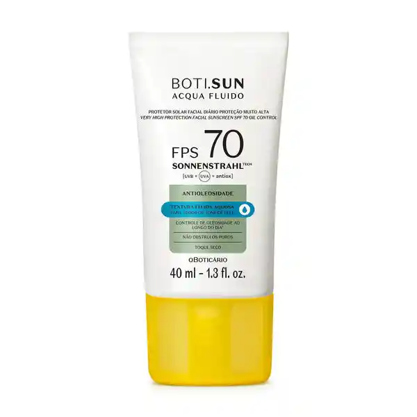 Protector Solar Facial Diario Antioleosidad Fps 70 40ml Botisun Acqua Fluido