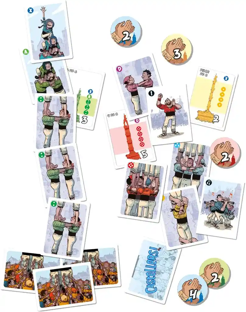 Juego De Mesa Castellers Torres Humanas Para Niños Familia