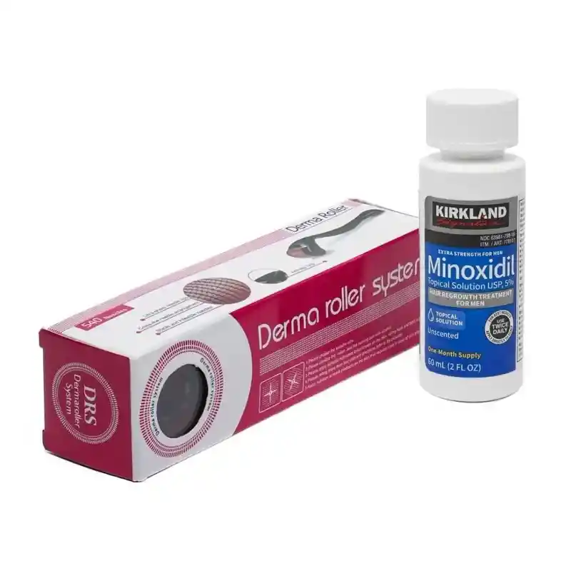 Kirkland Minoxidil 60ml + Derma Roller