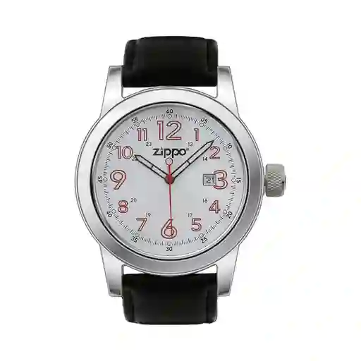 Reloj Zippo Correa De Piel, Negro