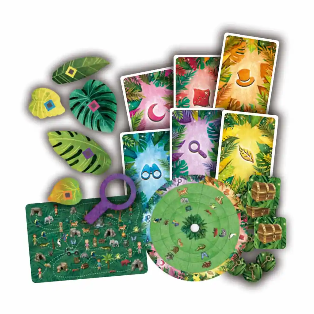 Juego De Mesa Cooperativo Acertijos En La Jungla Para Niños