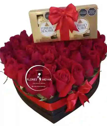 Flores Rosas Rojas Golden Ferrero