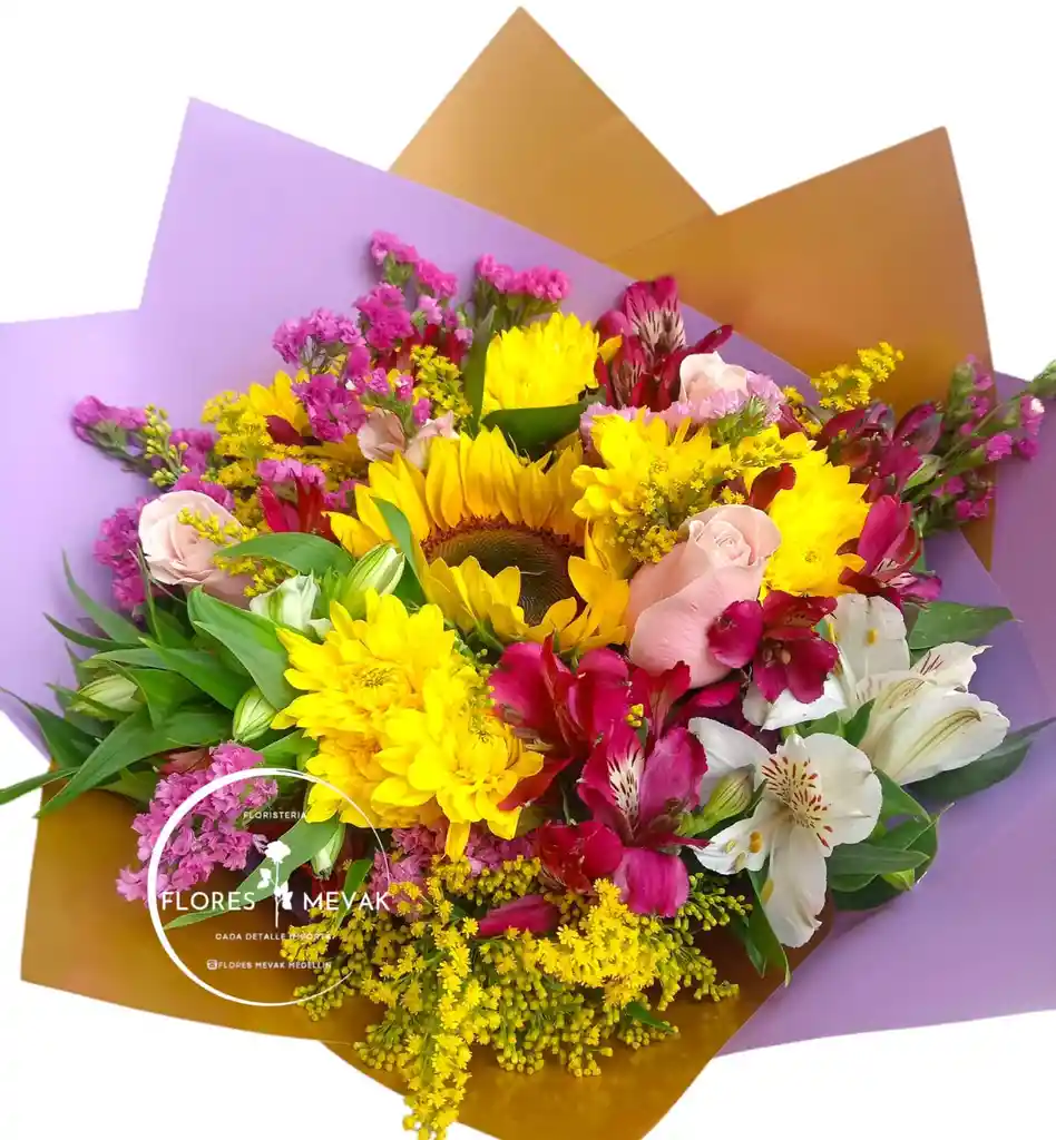 Flores Surtidas Hermoso Arcoíris