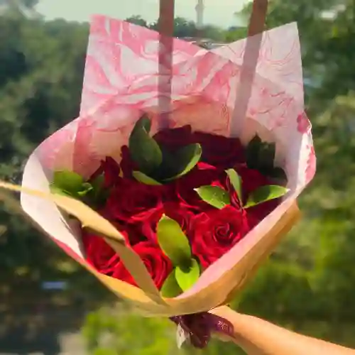 Bouquet De 12 Rosas Rojas