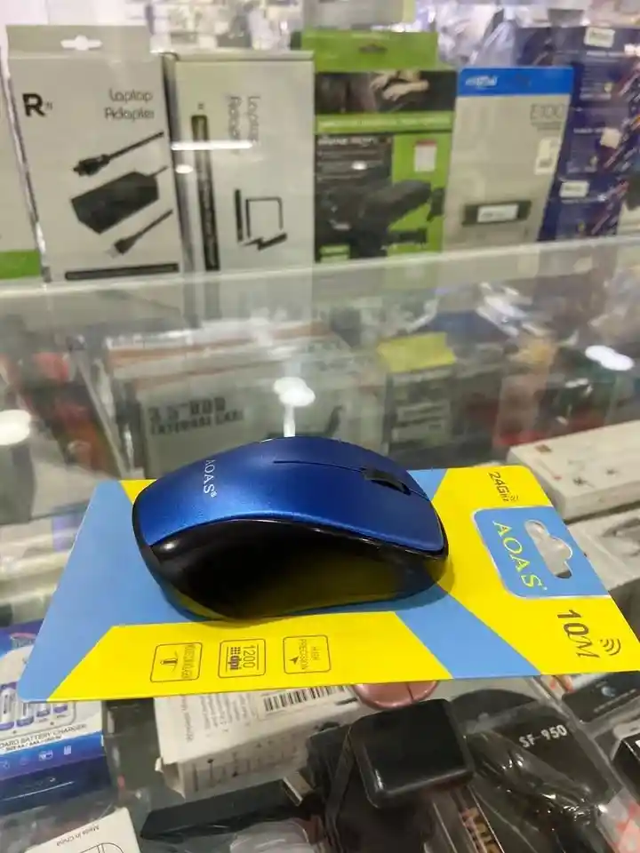 Mouse Inalámbrico Azul 2.4ghz – Alta Precisión, 1600 Dpi, Conexión Receptor Usb Plug Play- Android Windows Smartv