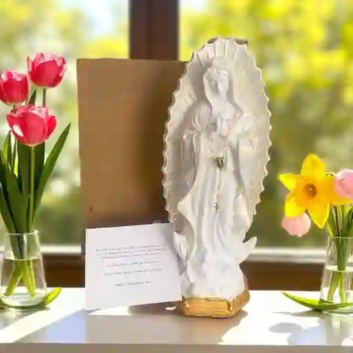 Virgen Guadalupe 30 Cms + Denario