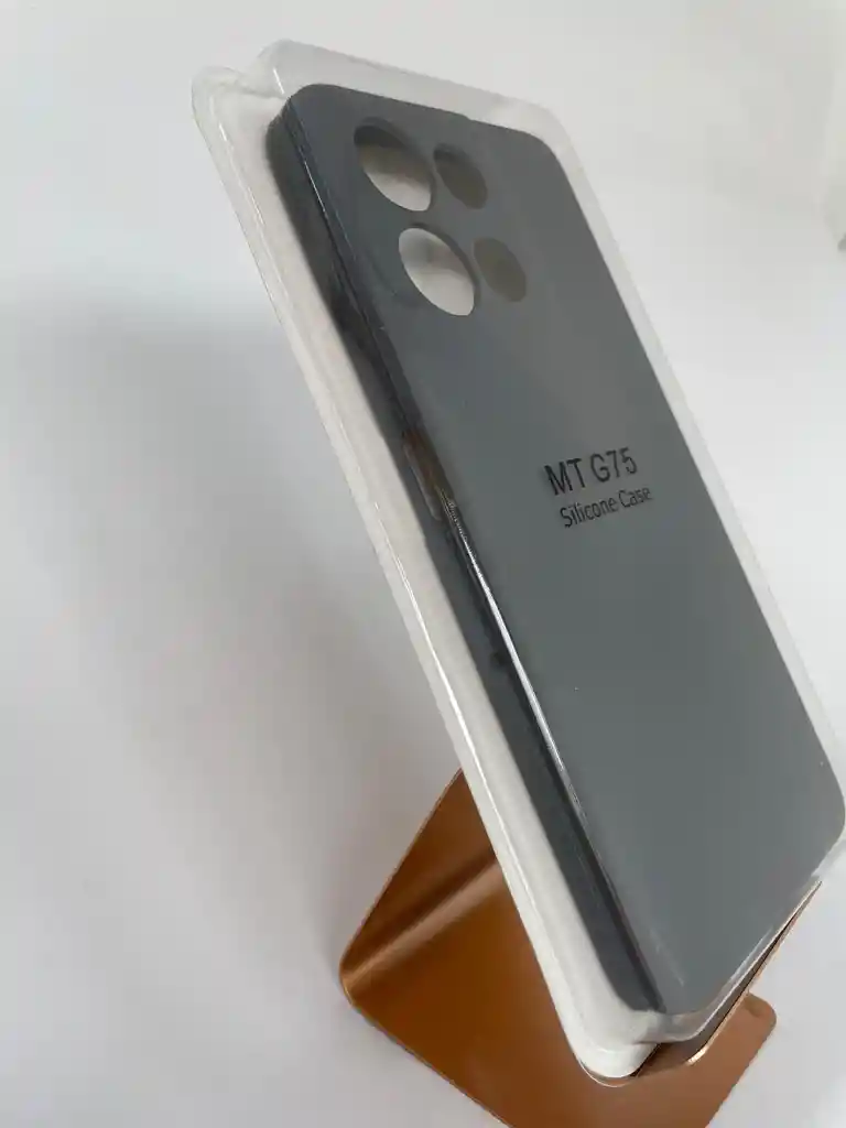 Silicon Case Motorola G75 Gris