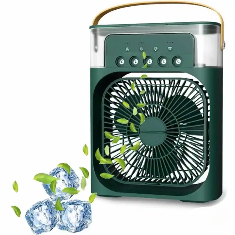 Ventilador Enfriador Humidificador Difusor De Aromas Multidireccional Pequeño