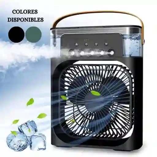 Ventilador Enfriador Humidificador Difusor De Aromas Multidireccional Pequeño