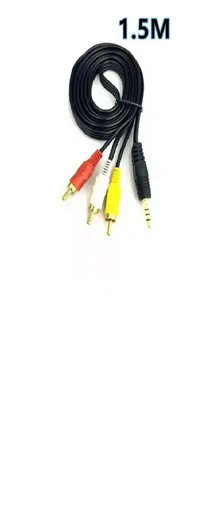 Cable Audio Y Video Av 3.5mm A 3 Rca 1.5 Metros