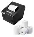 Impresora Pos Termica 80mm Corte Automa. + 5 Rollos