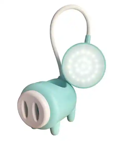Lampara Portalapices Luz Espejo Cerdo