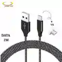 Cable De Datos Usb A V8 Acordonado Alta Calidad Innovatech Data-87 2 Metros