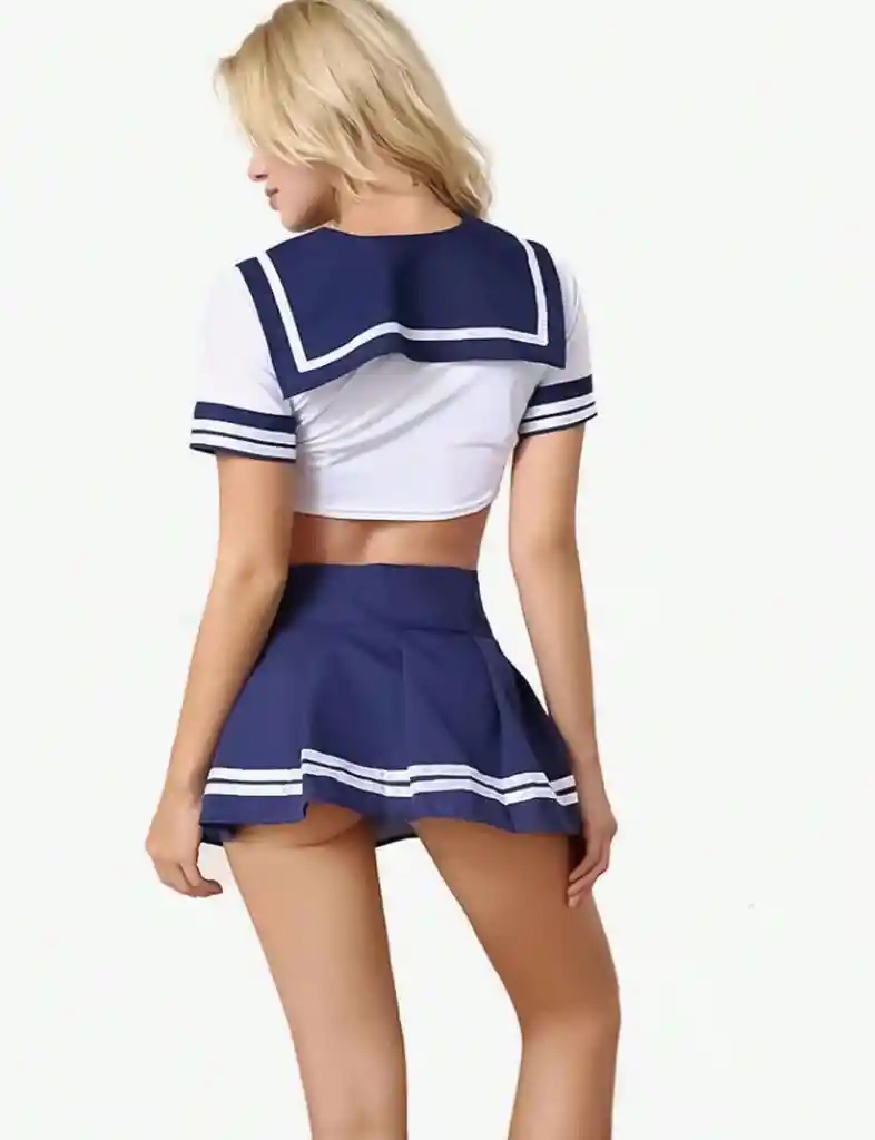 Disfraz Colegiala Sexy Conjunto Colegiala Lencería Erótica Lencería para adultos Lenceria