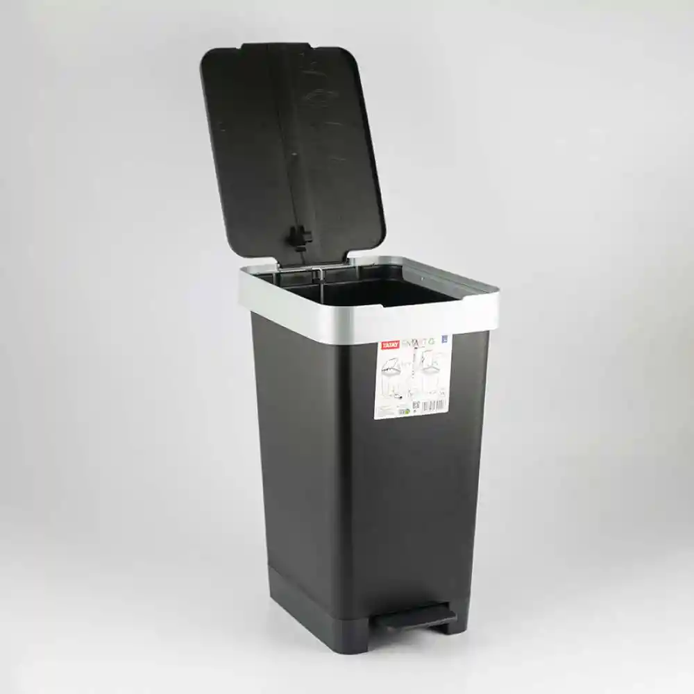 Papelera Tatay Negro 25 Lt Plastico