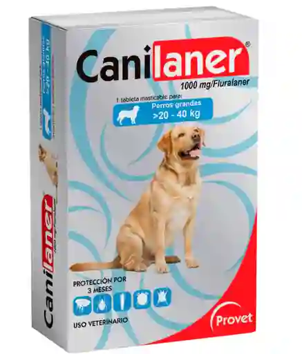 Canilaner X 1tab 1000mg (20 - 40 Kg)
