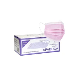 Tapabocas Con Elástico – Caja X 50 Unidades Rosado