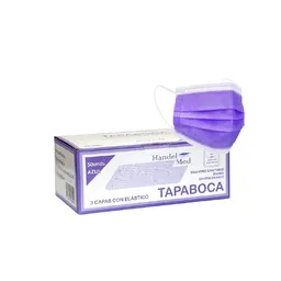 Tapabocas Con Elástico – Caja X 50 Unidades Morado