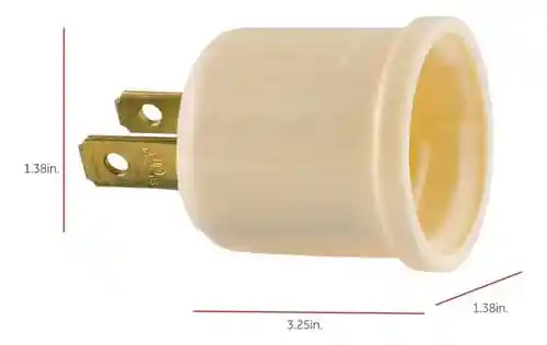 Adaptador De Enchufe Convierte Toma Corriente En Soporte Para Bombilla