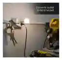 Adaptador De Enchufe Convierte Toma Corriente En Soporte Para Bombilla