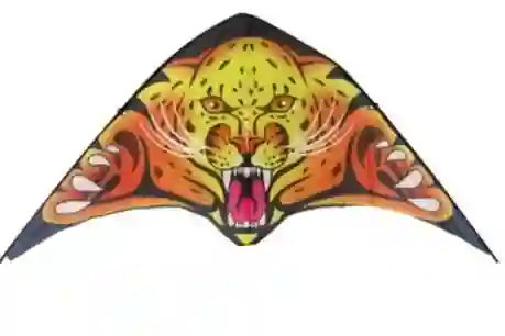Cometa Grande Para Volar Motivo Leopardo 160x74cm