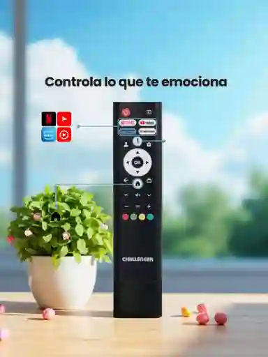 Control Remoto Tv Challenger Nuevos (sin Comando De Voz) Led 43kg84